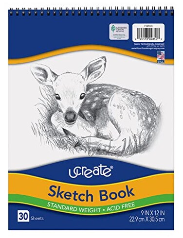 UCreate Sketch Book Standard Weight 9 x 12 30 Sheets