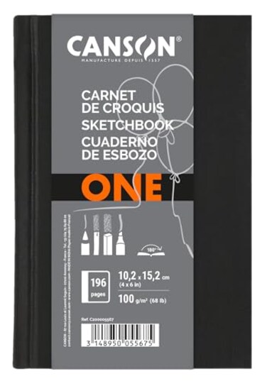 Canson ONE Art Sketch Book 4 x 6 Hardbound 100 Sheets 200005567