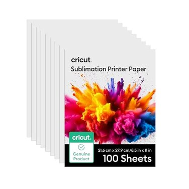 Cricut Sublimation Paper 100 Sheets 85 x 11 Letter Size 120gsm