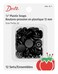 Dritz Plastic Snaps Round Black Size 20 12Count