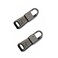 Zpsolution Stainless Steel Zipper Pulls More Sturdy Zipper Pull Replacement for Luggage Suitcase Backpacks Easy Use for Broken And Missing Zipper Pulls Stainless Steel 2Black