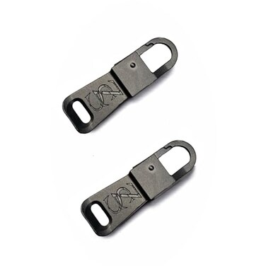 Zpsolution Stainless Steel Zipper Pulls More Sturdy Zipper Pull Replacement for Luggage Suitcase Backpacks Easy Use for Broken And Missing Zipper Pulls Stainless Steel 2Black