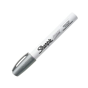 Sharpie OilBased Paint Marker Medium Point Metallic Silver 1 Count Great for Rock Painting