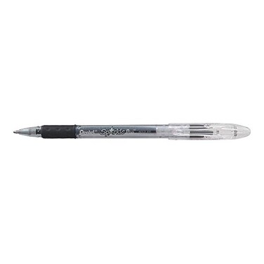 Pentel Sparkle Pop Gel Pen 10mm Bold Point BlackRed Ink K91DA