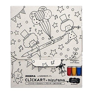 Zebra Pen Zebra WYSS223CCRB Clickart WaterBased Pen 3 Pieces With Crocky B
