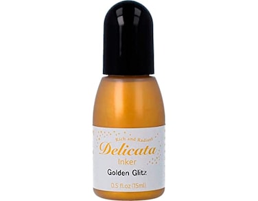 Tsukineko Delicata 05 oz Inker Golden Glitz