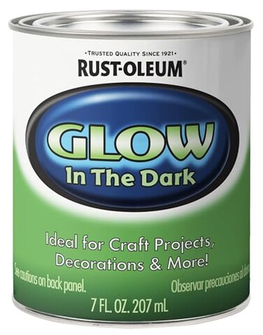 Rust-Oleum RustOleum 214945 Glow in The Dark Brush On Paint Half Pint