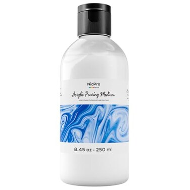 Nicpro Pouring Medium for Acrylic Paint 845oz 250ml Acrylic Paint Thinner Acrylics Flow Medium Improve Flow Consistency