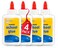 1InTheOffice White Glue Bottles Washable School Glue White NoRun 4 oz 4Pack