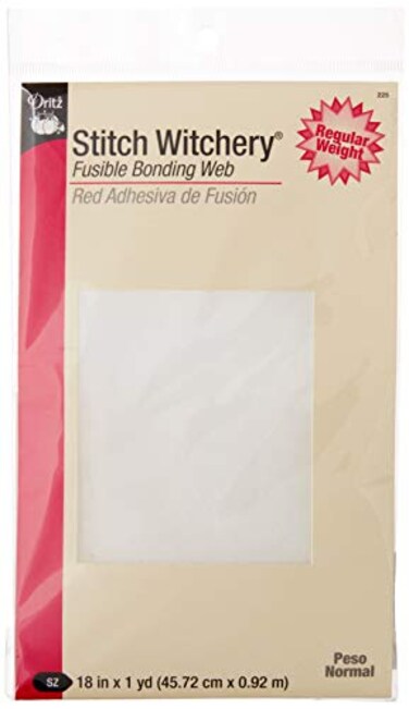 Dritz 225 Stitch Witchery Regular Weight 18Inch X 1Yard White