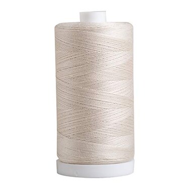 Connecting Threads Cream 100 Cotton Thread for Sewing Quilting and Crafting 50Weight 1200 Yard Large Spool Parchment