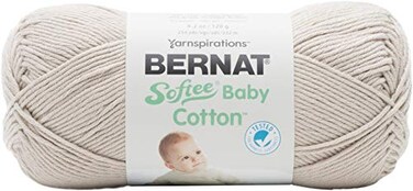 Bernat Softee Baby Cotton Yarn Feather Gray