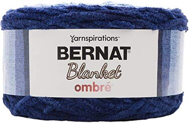 Bernat Blanket Yarn Navy Ombre
