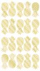 Wallpops Wall Pops WPK1908 Pineapple Wall Art Kit Metallic