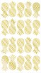Wallpops Wall Pops WPK1908 Pineapple Wall Art Kit Metallic