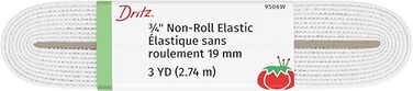 Dritz NonRoll Elastic 34X3ydWhite