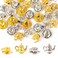 Framendino 40 Pack Silver Gold Teapot Tea Cup Charms Coffee Mug Pendants for DIY Jewelry Making