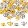 Framendino 40 Pack Silver Gold Teapot Tea Cup Charms Coffee Mug Pendants for DIY Jewelry Making
