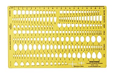 Traceease Multiple Shape Gemstone Series Draw Jewelry Templates Drafting Tools Jewellery Designing Stencils