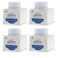 Sulyn Extra Fine Crystal Diamond Glitter Stacker Jar 2 Ounces NonToxic Stackable and Reusable Jar Multiple Slot Openings for Easy Dispensing and Mess Reduction SUL508601 Pack White