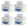 Sulyn Extra Fine Crystal Diamond Glitter Stacker Jar 2 Ounces NonToxic Stackable and Reusable Jar Multiple Slot Openings for Easy Dispensing and Mess Reduction SUL508601 Pack White