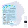 Simthread Sticky Wash Away Embroidery Stabilizer SelfAdhesive Printable A4 Size Paper Stabilizer Medium Weight 14OZ 85 x 11 7pcs Pack