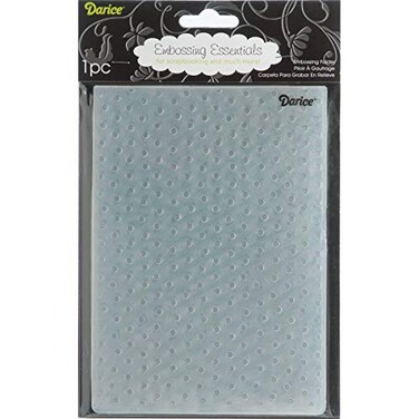 Darice 121767 Embossing Folder 5 by 7Inch Dot Background Design