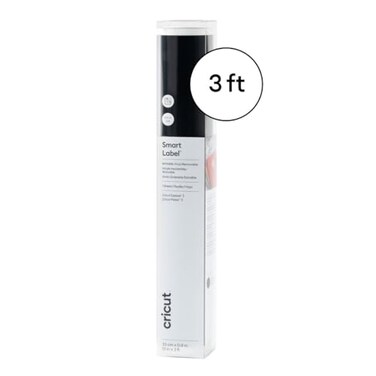 Cricut Smart Label Writable Vinyl Removable 3 ft Roll 13x36 Black
