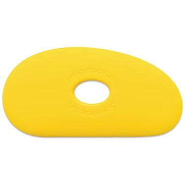 Mudtools Pottery Ribs Shape 1 Polymer Rib Yellow Soft KidneyShaped Clay Shaping Tool Y1