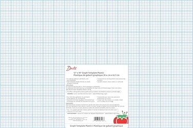 Dritz 3118 Plastic Gridded Template