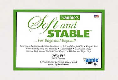 Annie Soft and Stable White 100 Polyester Stabilizer 36in x 58in