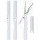 Plus Pen Style Compact Twiggy Scissors with Cover 3Pack White