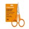 Fiskars OrangeHandled Straight Detail Scissors Stainless Steel Blades Ambidextrous Doubleloop Handle