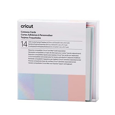 Cricut Cutaway Cards Pastel Sampler S40 14 ct