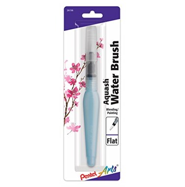 Pentel Arts Aquash Water Brush Flat Tip 1Pack Carded FRHMHBP