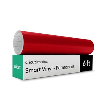 Cricut Smart Permanent Vinyl for Joy Xtra Machine Red 95in x 6ft Roll