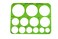 Westcott T826 Jumbo Circles Template Plastic Shape Template Tool 875 by 115 in
