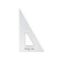 Pacific Arc Drafting Triangle 6inch 306090 Degrees Clear Acrylic