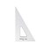 Pacific Arc Drafting Triangle 6inch 306090 Degrees Clear Acrylic