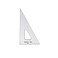 Pacific Arc Drafting Triangle 4inch 306090 Degrees wInking Edge Topaz