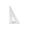 Pacific Arc Drafting Triangle 14inch 306090 Degrees wInking Edge Topaz