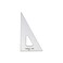 Pacific Arc Drafting Triangle 14inch 306090 Degrees wInking Edge Topaz