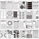 Zonon 24 Pieces Journal Stencil Set Plastic Planner Journaling Stencils Ultimate Productivity DIY Templates to Create Calendars Schedule for A5 Journal Scrapbooking NotebookRetro Style