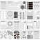 Zonon 24 Pieces Journal Stencil Set Plastic Planner Journaling Stencils Ultimate Productivity DIY Templates to Create Calendars Schedule for A5 Journal Scrapbooking NotebookRetro Style