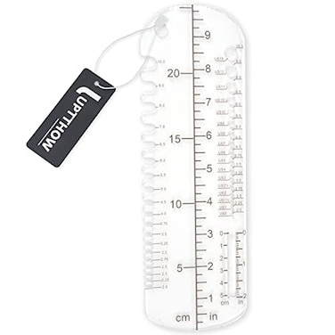 UPTTHOW Sock Ruler Knitting Crochet Size Measurement Hook Gauge