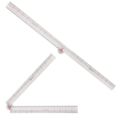 SINGER 24Inch Folding Ruler with Precision Marking Grid Lines for Sewing Quilting Crafting Patternmaking Clear Metric Ruler ZeroCentering 15 Increment Quick Angle Ruler Folds to 12