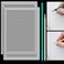 Fainne 2Pack Plastic Straight Line Stencil Template for Journaling Spacing Line Lettering Guide 11 Inch Scale Writing Ruler Envelope Addressing Template with Bamboo Stick and 2B Pencil for Paper 8mm