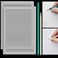 Fainne 2Pack Plastic Straight Line Stencil Template for Journaling Spacing Line Lettering Guide 11 Inch Scale Writing Ruler Envelope Addressing Template with Bamboo Stick and 2B Pencil for Paper 8mm