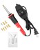 QWORK Creative Woodburning Tool with Variable Temperature Control 9 Points Included Comfort Grip Stand Professional Woodburning Kit for Crafts and Art Projects