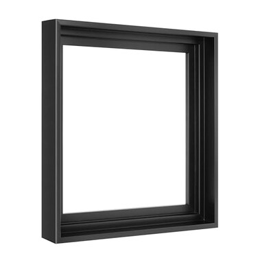MCS Canvas Float Frames 12x12 Frame Black Square for Finished Canvases Vertical Horizontal Wall for Canvas Paintings 1Pack